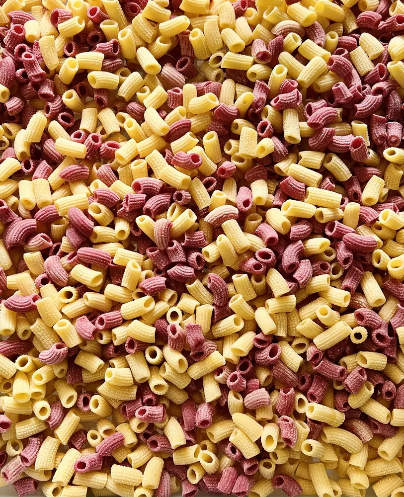 Rigatoni mix, sfeclă și simplu